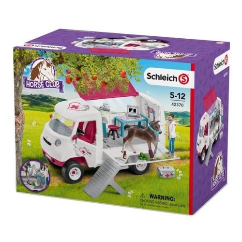 Schleich Mobil állatorvosi klinika Hannoveri csikóval  42370